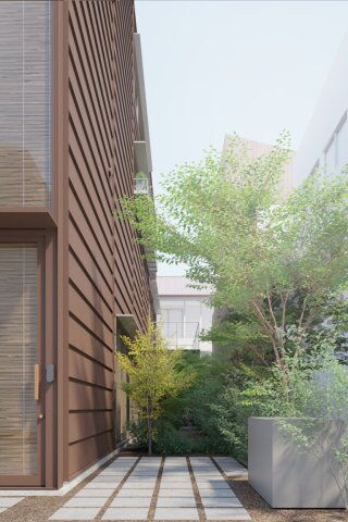 上野桜木の立体長屋